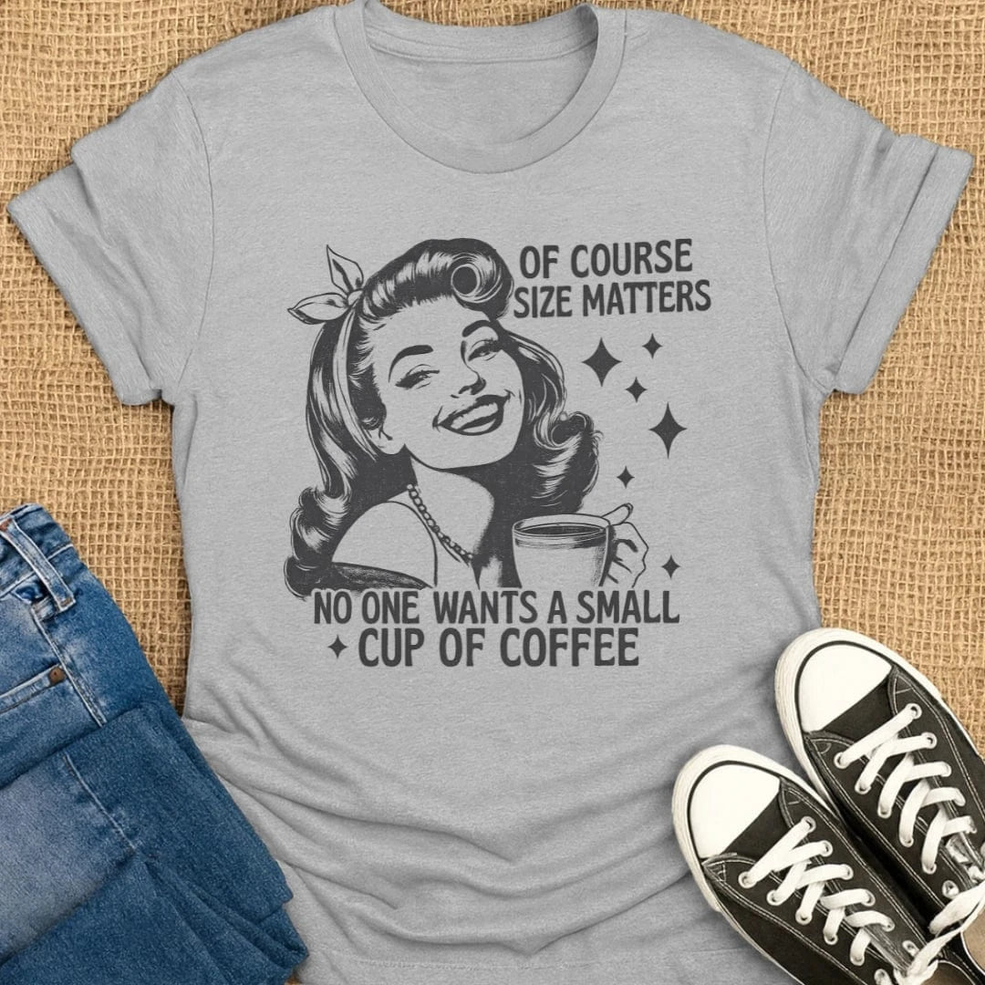 Coffetee Sport Grey / S Vintage Style Coffee Quote Caffeine Lovers T-Shirt